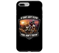 Si la Terre ne Vole Pas, Vous n'essayez Pas Dirt Bike Motocross MX Coque pour iPhone 7 Plus/8 Plus