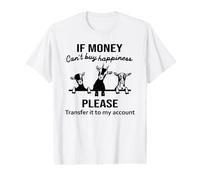 Si l'argent ne Peut Pas Acheter Le Bonheur drôle de chèvre T-Shirt Graphique avec Valeur