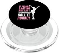 Si Le Patinage Artistique était Facile à dire avec Humour : Patinage sur Glace PopSockets PopGrip pour MagSafe