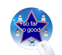 si loin, si bon bon? bonhomme de neige, tapis de souris série star mat