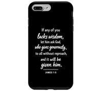 Si l'un d'entre Vous Manque de Sagesse, Verset de la Bible, Écriture de Foi, Jacques Coque pour iPhone 7 Plus/8 Plus