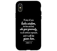 Si l'un d'entre Vous Manque de Sagesse, Verset de la Bible, Écriture de Foi, Jacques Coque pour iPhone X/XS