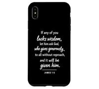 Si l'un d'entre Vous Manque de Sagesse, Verset de la Bible, Écriture de Foi, Jacques Coque pour iPhone XS Max