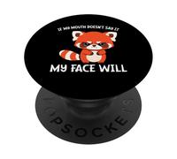 Si ma bouche ne le dit pas, mon visage le dira PopSockets PopGrip Adhésif