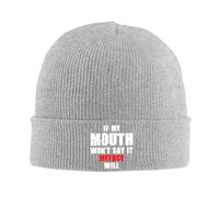 Si Ma Bouche Ne Le Dit Pas, Mon Visage Le Dira. Unisex Watch Cap Classique Bonnet De Trawler Confortable Bonnets Hiver pour Cyclisme Jogging Randonnée