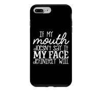 Si ma Bouche ne Le Dit Pas, Mon Visage Sera certainement drôle Coque pour iPhone 7 Plus/8 Plus