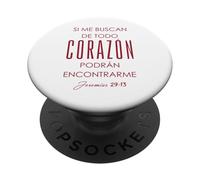 Si me buscan de todo corazón, podrán encontrarme. PopSockets PopGrip Adhésif