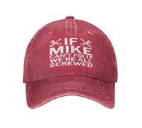 Si Mike ne Peut Pas Le réparer, Nous Sommes Tous foutus. Casquette de Camionneur délavée, Casquette de Baseball réglable pour Papa