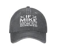 Si Mike ne Peut Pas Le réparer, Nous Sommes Tous foutus. Casquette de Camionneur délavée, Casquette de Baseball réglable pour Papa