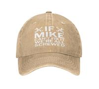 Si Mike ne Peut Pas Le réparer, Nous Sommes Tous foutus. Casquette de Camionneur délavée, Casquette de Baseball réglable pour Papa
