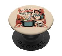 Si Nous mangeons Juste Un milliardaire, Le Reste tombera en Ligne PopSockets PopGrip Adhésif