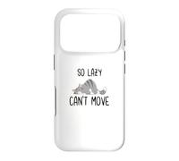 Si paresseuse ne Peut Pas bouger, drôle et Mignonne Amoureuse des Chats, Crazy Cat Lady Coque pour iPhone 17 Pro