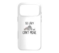 Si paresseuse ne Peut Pas bouger, drôle et Mignonne Amoureuse des Chats, Crazy Cat Lady Coque pour iPhone 17 Pro Max