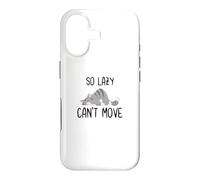 Si paresseuse ne Peut Pas bouger, drôle et Mignonne Amoureuse des Chats, Crazy Cat Lady Coque pour iPhone 17