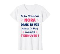 SI Pas de Nora Fille prénom personnalisé Humour Nora T-Shirt