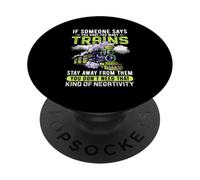 Si Quelqu'un Dit Que Vous Avez trop de Trains, éloignez-Vous d'eux PopSockets PopGrip Adhésif