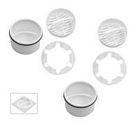 SI SEN 2 Paires Filtre à Cheveux+Tuyau Plongeur pour Douche,Compatible avec Bonde D'éCoulement 6960, 6963, 6961, 6962,Filtre Douche Cheveux,Attrape Cheveux Douche