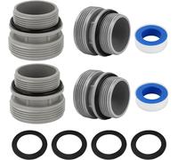 Si Sen 4560 kit d'Adaptateur de Tuyau de Piscine,Adaptateur de Tuyau de Pompe de Piscine de 38 mm pour Tuyaux de 40 mm à 1 1/2 pour Les Pompes de Piscine INTEX et Coleman