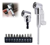 SI SEN Renvoi D'angle Visseuse, Jeu de 12 Embout Visseuse, Rallonge Visseuse, Angle de 105° Rallonge Embout Visseuse Flexible, Renvoi D'angle Perceuse, pour Ouvriers du Bâtiment et Garage