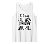Si Seulement Le Sarcasme brûlait des Calories, Design de Sarcasme Amusant Débardeur