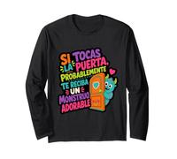 Si Tocas La Puerta est Un Adorable Monstre Manche Longue