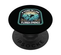 Si trouvé sur terre, retournez à la plongée sous-marine Florida Springs PopSockets PopGrip Adhésif
