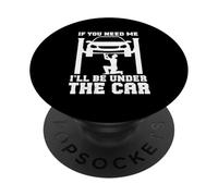 Si tu as besoin de moi, je serai sous le garage, mécanicien, car Guy PopSockets PopGrip Adhésif