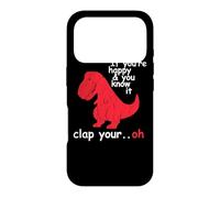 Si tu ES Heureuse et Que tu Le Sais, applaudit à Ton Super drôle Trex Dino Coque pour iPhone 17 Pro