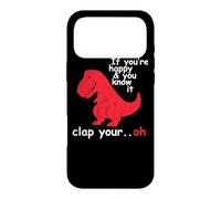 Si tu ES Heureuse et Que tu Le Sais, applaudit à Ton Super drôle Trex Dino Coque pour iPhone 17 Pro Max