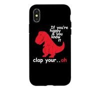 Si tu ES Heureuse et Que tu Le Sais, applaudit à Ton Super drôle Trex Dino Coque pour iPhone X/XS