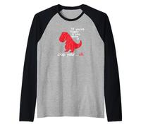 Si tu ES Heureuse et Que tu Le Sais, applaudit à Ton Super drôle Trex Dino Manche Raglan