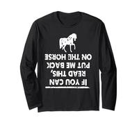 Si Tu Lis Ça Remets-Moi sur Mon Cheval Manche Longue