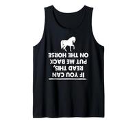 Si Tu Lis Ceci Remets-Moi sur Mon Cheval Humour Débardeur
