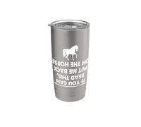 Si Tu Lis Ceci Remets-moi sur Mon Cheval Humour Gobelet isotherme en acier inoxydable double paroi