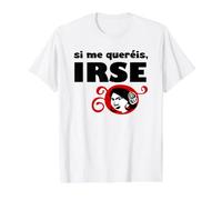 Si tu m'aimes, pars T-Shirt Graphique avec Valeur, Homme, Blanc, S