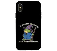 Si tu me cherches Je Serai dans la forêt avec Un bâton Coque pour iPhone X/XS