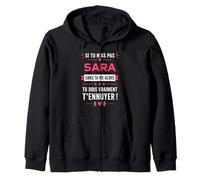 Si tu n'as Pas de sara Blague prénom Humour sara Sweat à Capuche