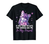 Si tu penses Que Je suis Mignonne, Regarde-Moi dans Mon Costume de Fourrure Furry Wolf T-Shirt