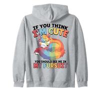 Si tu penses Que Je suis Mignonne, tu Devrais me Voir dans Mon Costume en Fourrure Sweat à Capuche