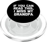 Si tu Peux Lire ceci, Mon Grand-père me Manque - Fun Family Grandpa PopSockets PopGrip pour MagSafe