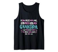 Si tu Te moques de Moi, tu t'en Prends à Mon Grand-père Funny Kids Débardeur
