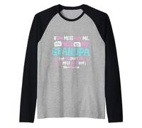 Si tu Te moques de Moi, tu t'en Prends à Mon Grand-père Funny Kids Manche Raglan