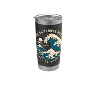 Si tu traverses les eaux profondes, je serai avec toi (Ésaïe 43) Gobelet isotherme en acier inoxydable double paroi