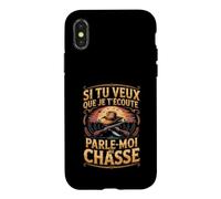 Si Tu Veux Que Je Técoute Parle Moi De Chasse Coque pour iPhone X/XS