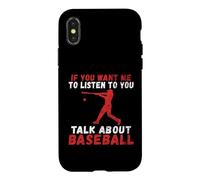 Si tu Veux Que Je t'écoute Parler de Baseball Coque pour iPhone X/XS
