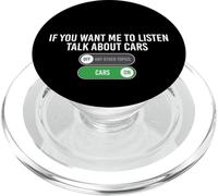 Si tu Veux Que j'écoute Talk About Cars - Racing Muscle Car PopSockets PopGrip pour MagSafe