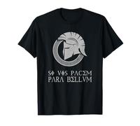 Si Vis Pacem Para Bellum, dicton latin, guerrier spartiate T-Shirt