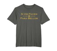 Si Vis Pacem Para Bellum - Proverbe Latin T-Shirt, Homme Grandes Tailles, Asphalte, 5X Tall