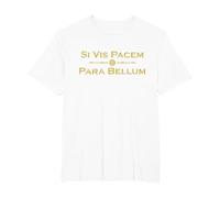 Si Vis Pacem Para Bellum - Proverbe Latin T-Shirt, Homme Grandes Tailles, Blanc, 2X Tall