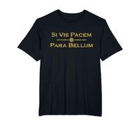 Si Vis Pacem Para Bellum - Proverbe Latin T-Shirt, Homme Grandes Tailles, Noir, 5X Tall